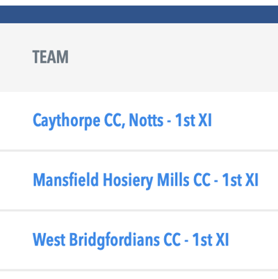 Caythorpe Cricket Club Cricket Club Logo